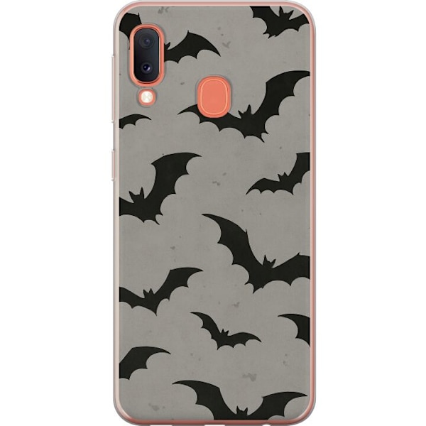 Samsung Galaxy A20e Läpinäkyvä kuori Flutterprint