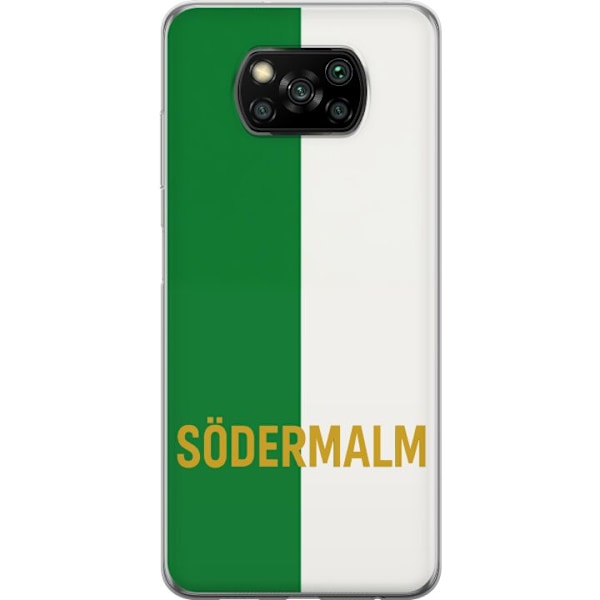 Xiaomi Poco X3 NFC Läpinäkyvä kuori Södermalm - jalkapallo