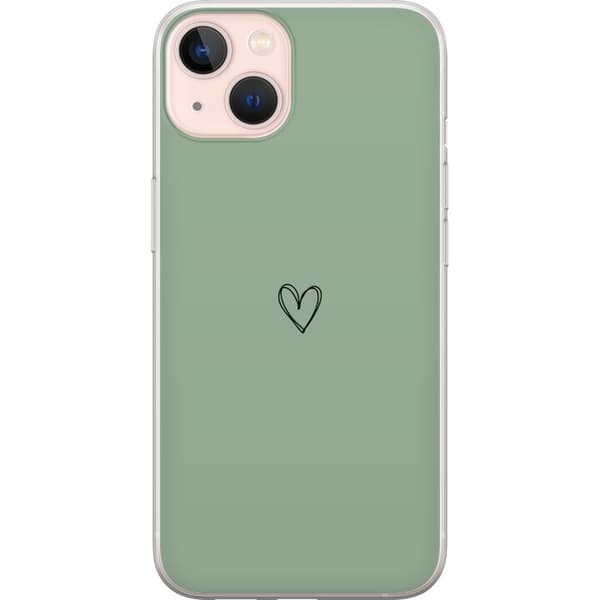Kompatibel Mobilcover til Apple iPhone 13 Hjerte Grøn