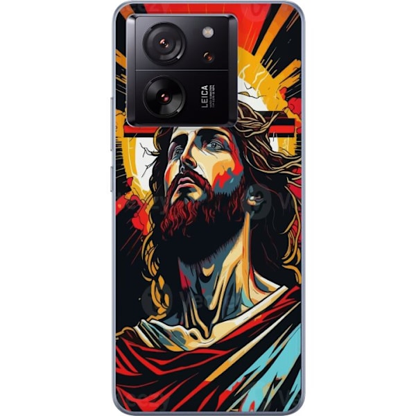 Xiaomi 13T Pro Läpinäkyvä kuori Jeesus ja Kortti - uskonnollinen motiivi syvällä symboliikalla
