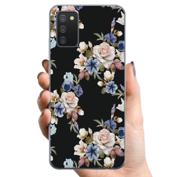 Samsung Galaxy A02s TPU Matkapuhelimen kuori Kukkaisten