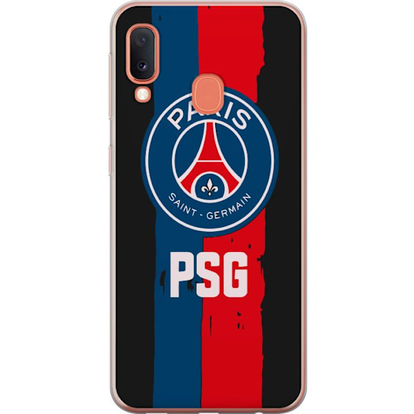 Samsung Galaxy A20e Genomskinligt Skal Paris Saint-Germain F.C