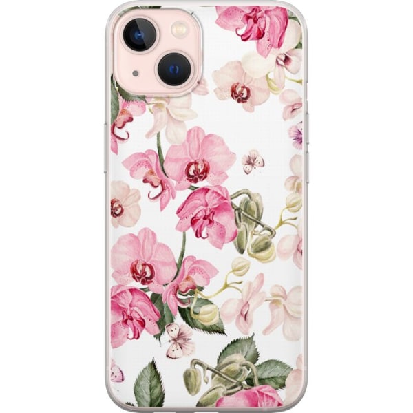 Apple iPhone 13 mini Gennemsigtig cover Blomster