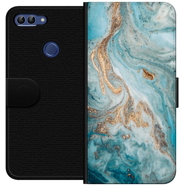 Huawei P smart Tegnebogsetui Magisk Marmor