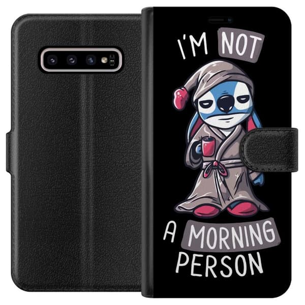 Kompatibelt Lommeboketui til Samsung Galaxy S10+ Sy Tekst