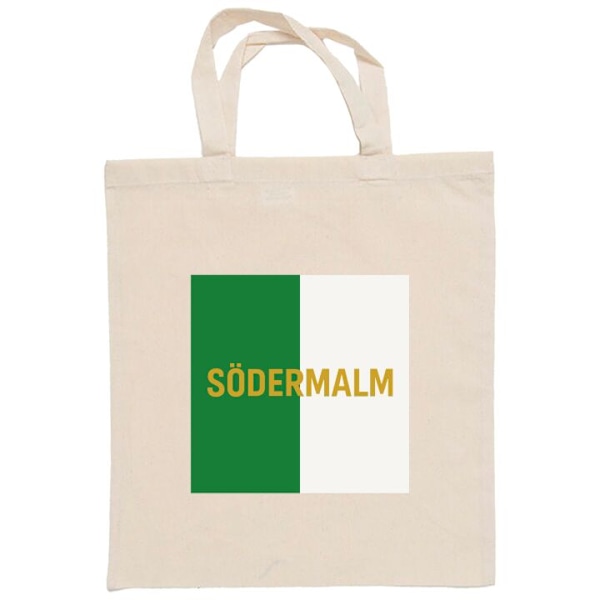 Mulepose | Holdbar Indkøbstaske i Stof Södermalm - fodbold Beige