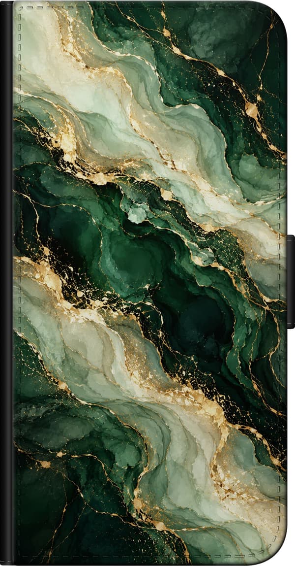 Kompatibelt Plånboksfodral till Samsung Galaxy Note10+ Skogsagat grön