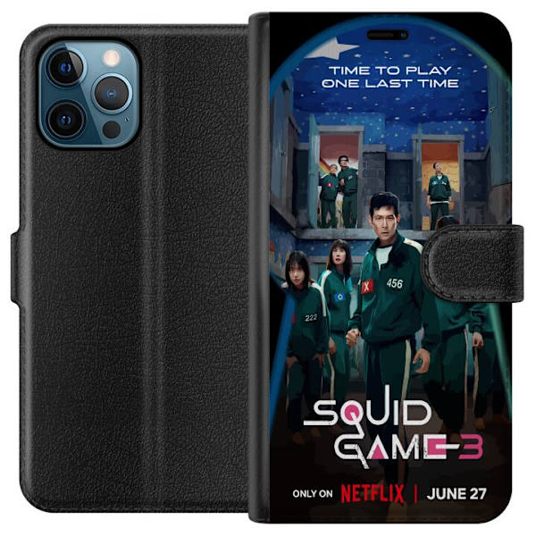 Apple iPhone 12 Pro Max Lompakkokotelo Squid Game Kausi 3 TV-sarjan hahmot Suositut TV-sarja Motiivit Ikoni Jännitys Draama Aasialainen suunnittelu T