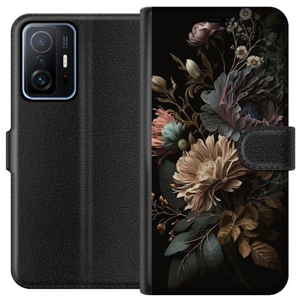 Xiaomi 11T Tegnebogsetui Blomster