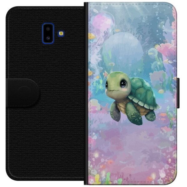 Samsung Galaxy J6+ Plånboksfodral Sköldpadda