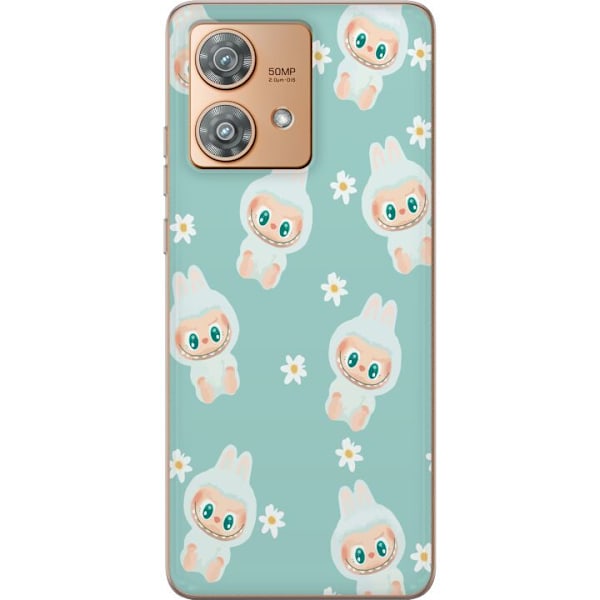 Motorola Edge 40 Neo Läpinäkyvä kuori Labubu Candy Vibes
