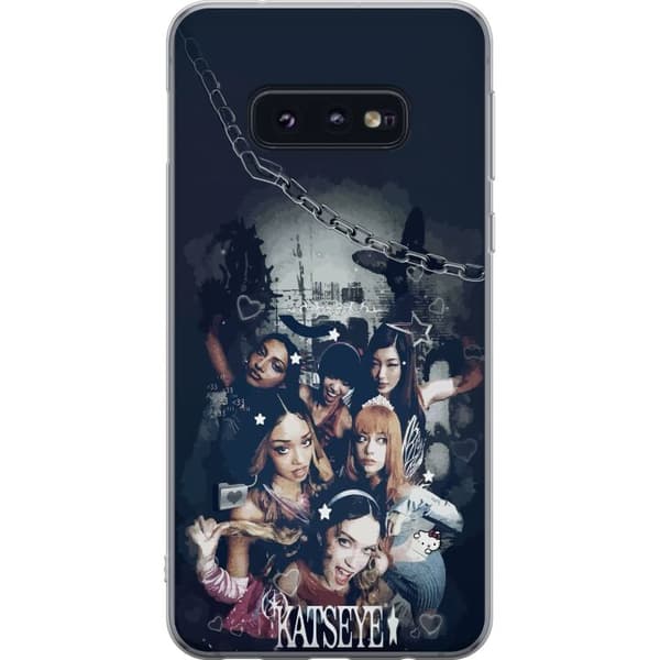 Kompatibelt Mobildeksel til Samsung Galaxy S10e KATSEYE mörkt gruppcollage svart