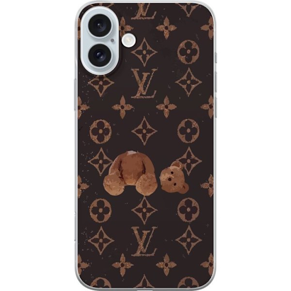 Apple iPhone 16 Plus Genomskinligt Skal Louis V Teddy Bear