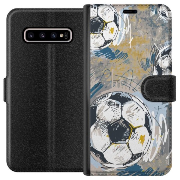 Samsung Galaxy S10+ Lommeboketui Fotball