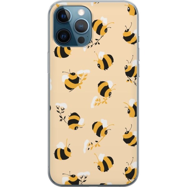 Apple iPhone 12 Pro Gjennomsiktig deksel Binkle Bee Mønster