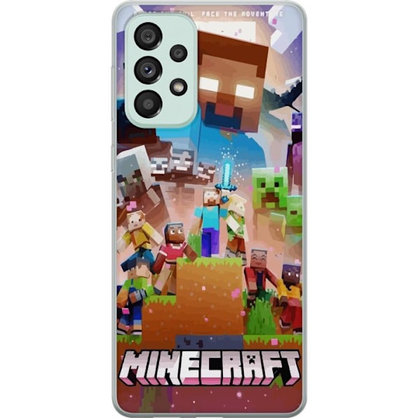 Samsung Galaxy A73 5G Gjennomsiktig deksel Minecraft