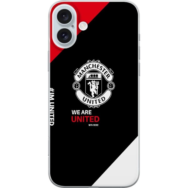 Apple iPhone 16 Plus Gjennomsiktig deksel Manchester United F.