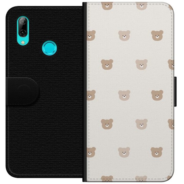 Huawei P smart 2019 Tegnebogsetui Teddybaggrund - søde teddybjørne mod en blød baggrund