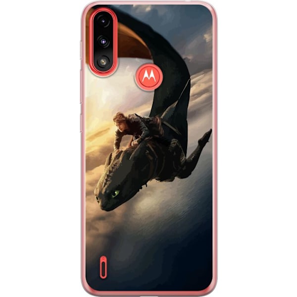 Motorola Moto E7 Power Läpinäkyvä kuori Loimuttajamestari
