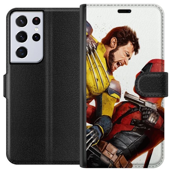 Samsung Galaxy S21 Ultra 5G Lompakkokotelo Deadpool & Wolverin