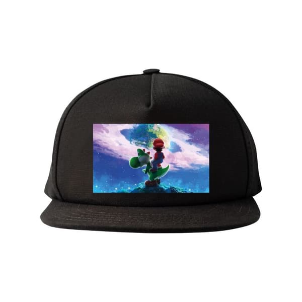 Snapback-lue svart one size