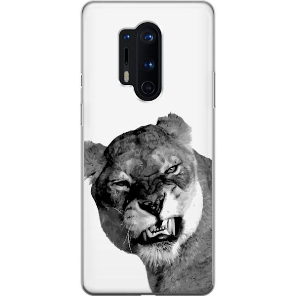 OnePlus 8 Pro Läpinäkyvä kuori Leijona Taiteellinen Eläinaihe Afrikkalainen Tyyli Viidakon Tunnelma Graafinen Suunnittelu Kotikoristeet Eläintema
