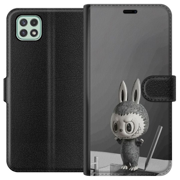 Samsung Galaxy A22 5G Tegnebogsetui Pop Mart MEGA LABUBU LABUBU Sketch 1000%