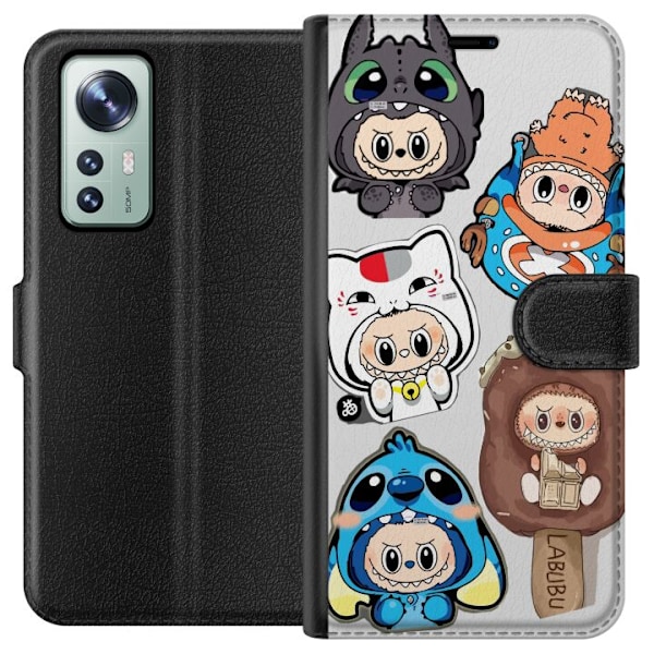 Xiaomi 12 Lompakkokotelo Labubu hahmokokoelma - Pop Mart Labub