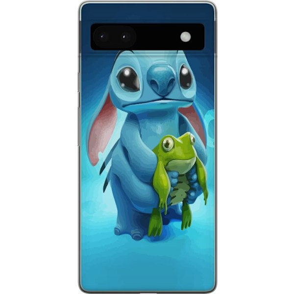 Google Pixel 6a Gjennomsiktig deksel Stitch og frosken