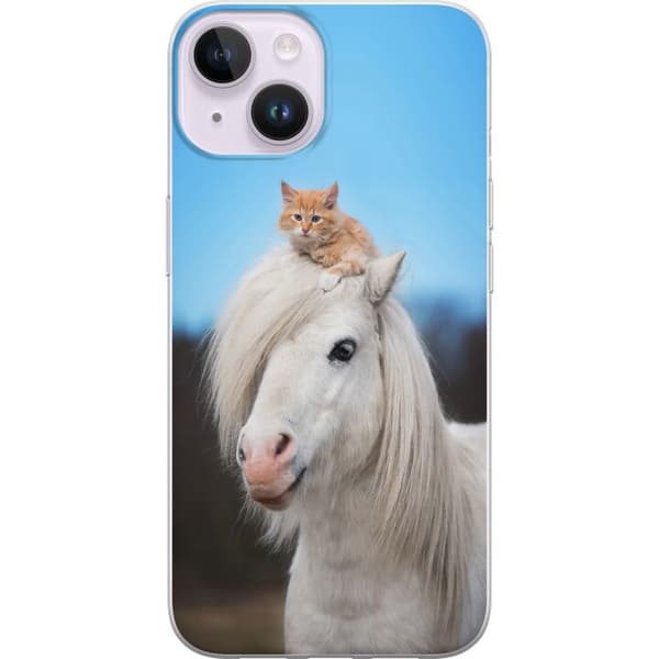 Kompatibel Mobilcover til Apple iPhone 14 Hest & Kat