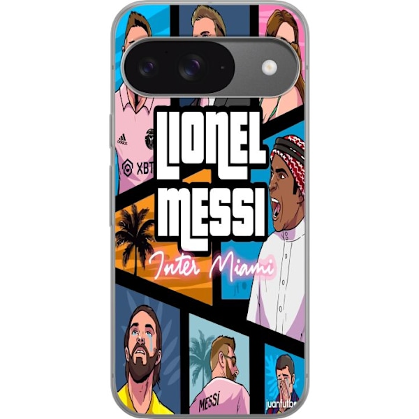 Google Pixel 9 Pro Gjennomsiktig deksel GTA Lionel Messi