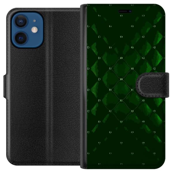 Yhteensopiva Lompakkokotelo Apple iPhone 12 Luxusvihreä