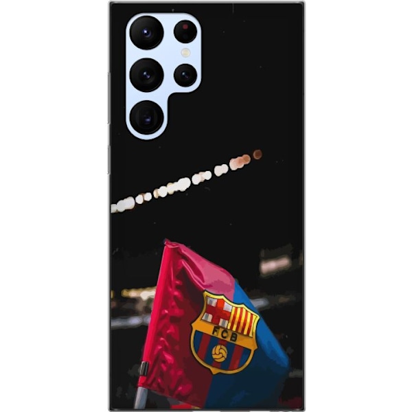 Samsung Galaxy S22 Ultra 5G Läpinäkyvä kuori FCB Barcelona