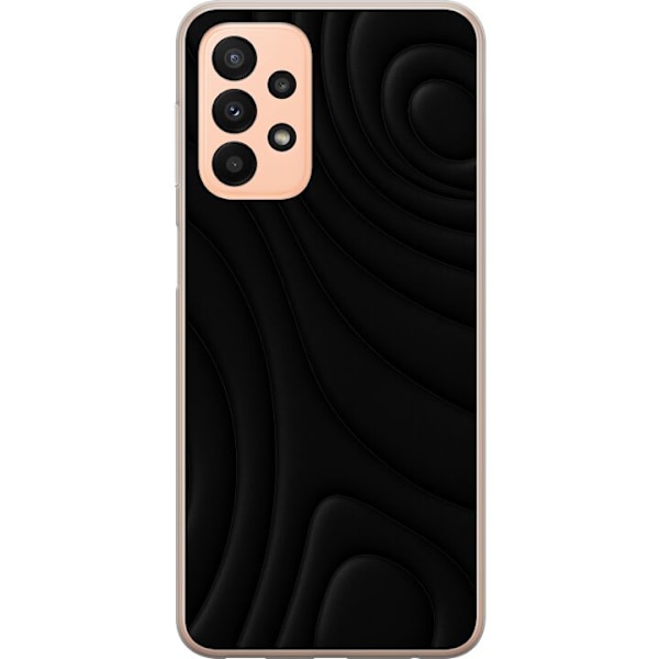 Samsung Galaxy A23 Läpinäkyvä kuori Tummat Aallot