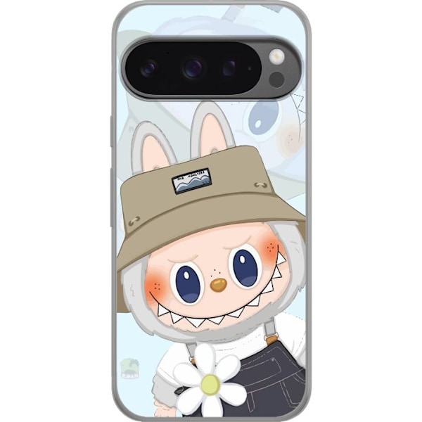 Google Pixel 9 Pro XL Gennemsigtig cover Labubu med hat - Pop