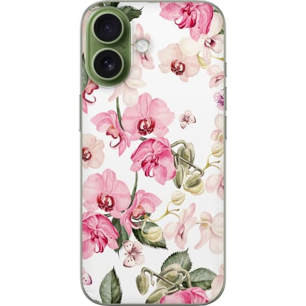 Kompatibelt Mobildeksel til Apple iPhone 17 Rosa blomster