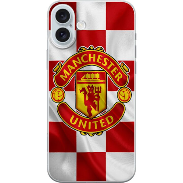 Apple iPhone 16 Plus Gennemsigtig cover Manchester United