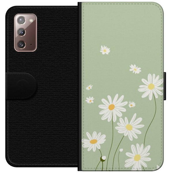 Samsung Galaxy Note20 Tegnebogsetui Præstekraver - blomstret