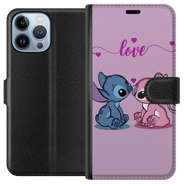Apple iPhone 13 Pro Max Lompakkokotelo Lilo & Stitch – Angel