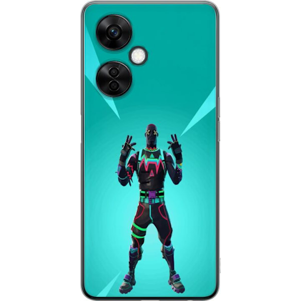OnePlus Nord CE 3 Lite Läpinäkyvä kuori musta ritari fortni