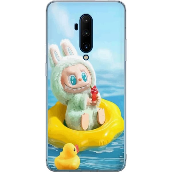 OnePlus 7T Pro Gennemsigtig cover Labubu Stripe Attack - Strib