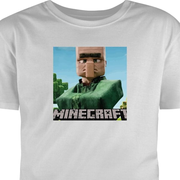 T-shirt för Vuxen | Klassisk Vuxen-T-shirt A Minecraft Movie grå XL
