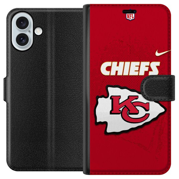 Apple iPhone 16 Plus Lompakkokotelo Kansas City Chiefs