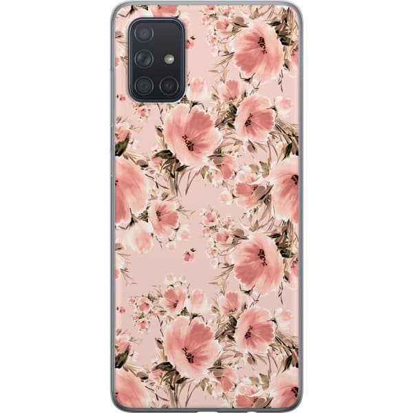 Kompatibelt Mobilskal till Samsung Galaxy A71 Blommor