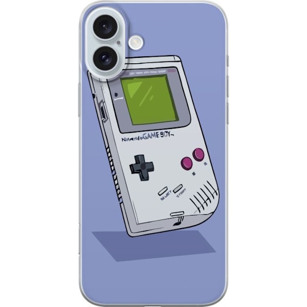 Apple iPhone 16 Plus Läpinäkyvä kuori Game Boy Violetti