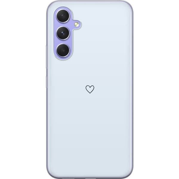 Kompatibel Mobilcover til Samsung Galaxy A54 Hjerte Lyseblå