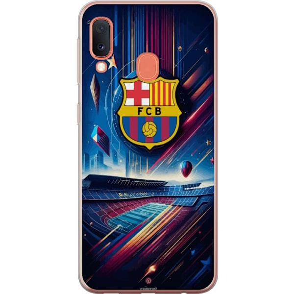 Samsung Galaxy A20e Genomskinligt Skal FC Barcelona