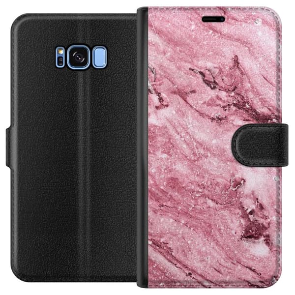 Kompatibelt Plånboksfodral till Samsung Galaxy S8 Rosa