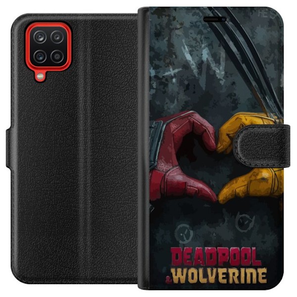 Samsung Galaxy A12 Plånboksfodral Wolverine Deadpool