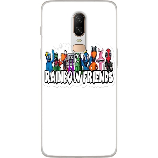 OnePlus 6 Genomskinligt Skal Rainbow Friends